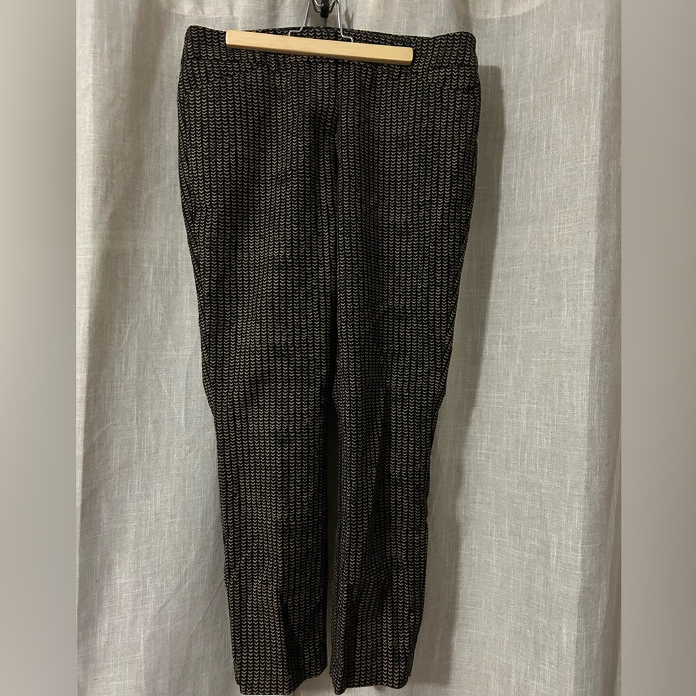 Willi Smith Black and Tan Patterned Jacket